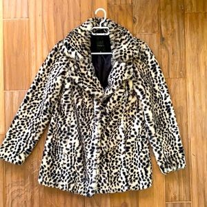 Cheetah Faux fur jacket
